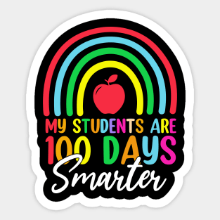 My Students Are 100 Days Smarter 100th Day Of School Teacher Sticker